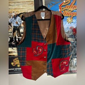 Vintage patchwork vest